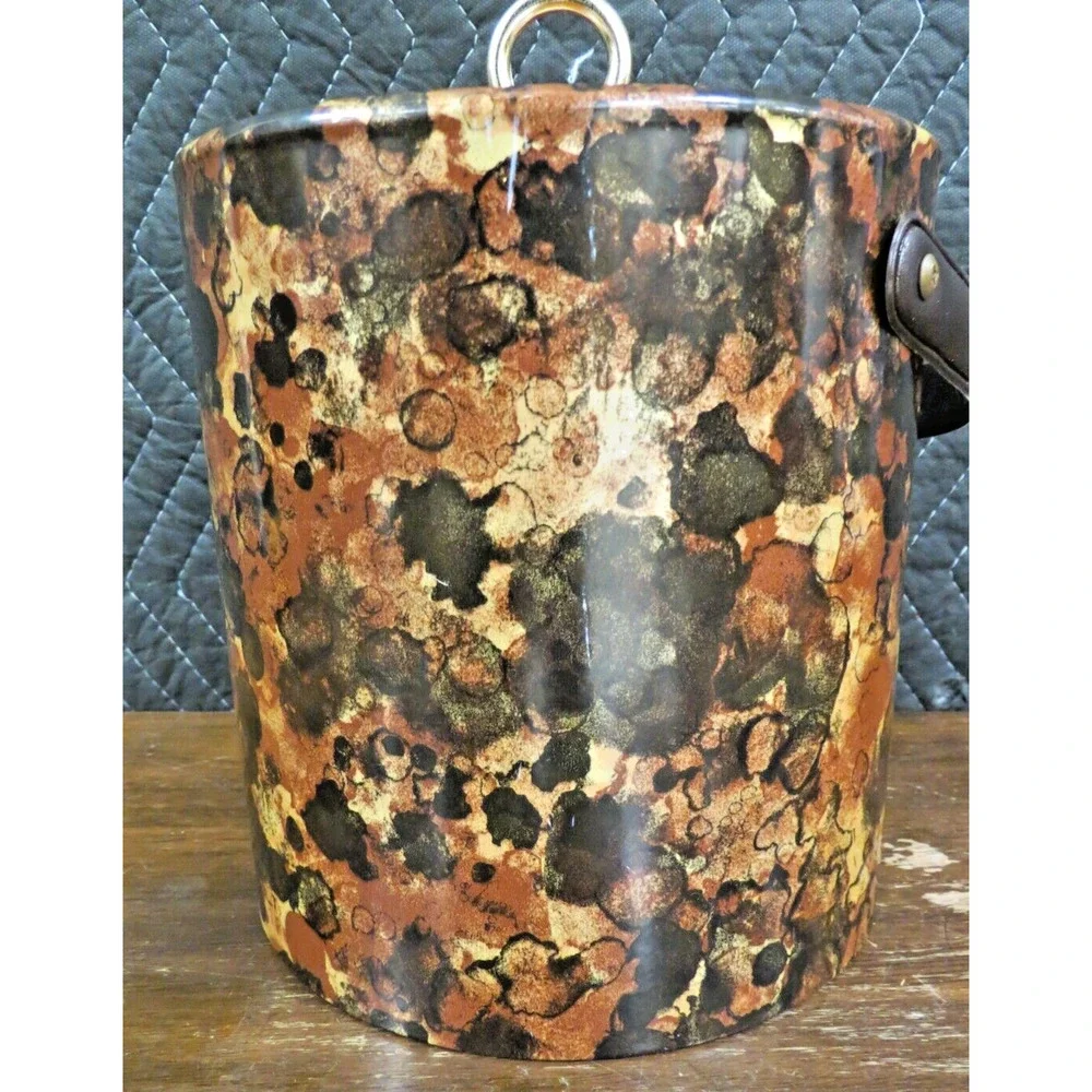 Mid Century Morgan Designs Ice Bucket Brigade Tortoise Turtle 60s MCM Vintage